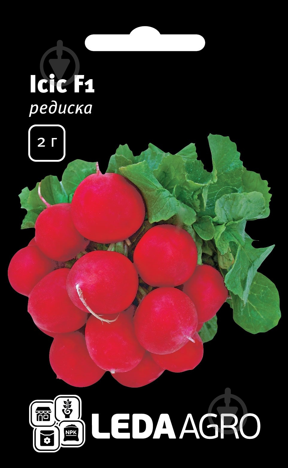 Семена редис Исис F1 2 г LedaAgro - фото 1