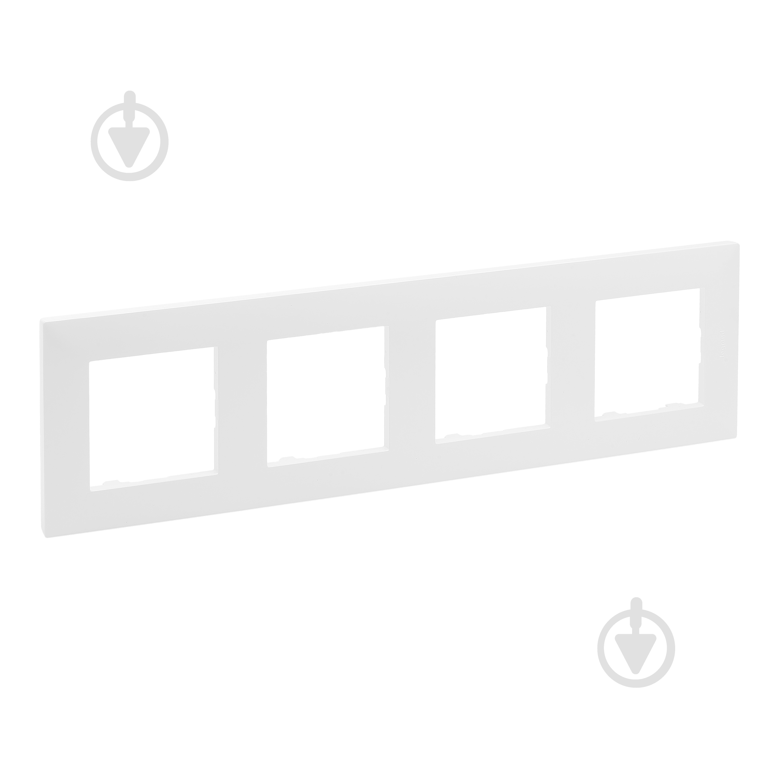 Рамка Legrand Niloe Step 863194 универсальная белый - фото 1 Рамка Legrand Niloe Step 863194 универсальная белый - фото 1