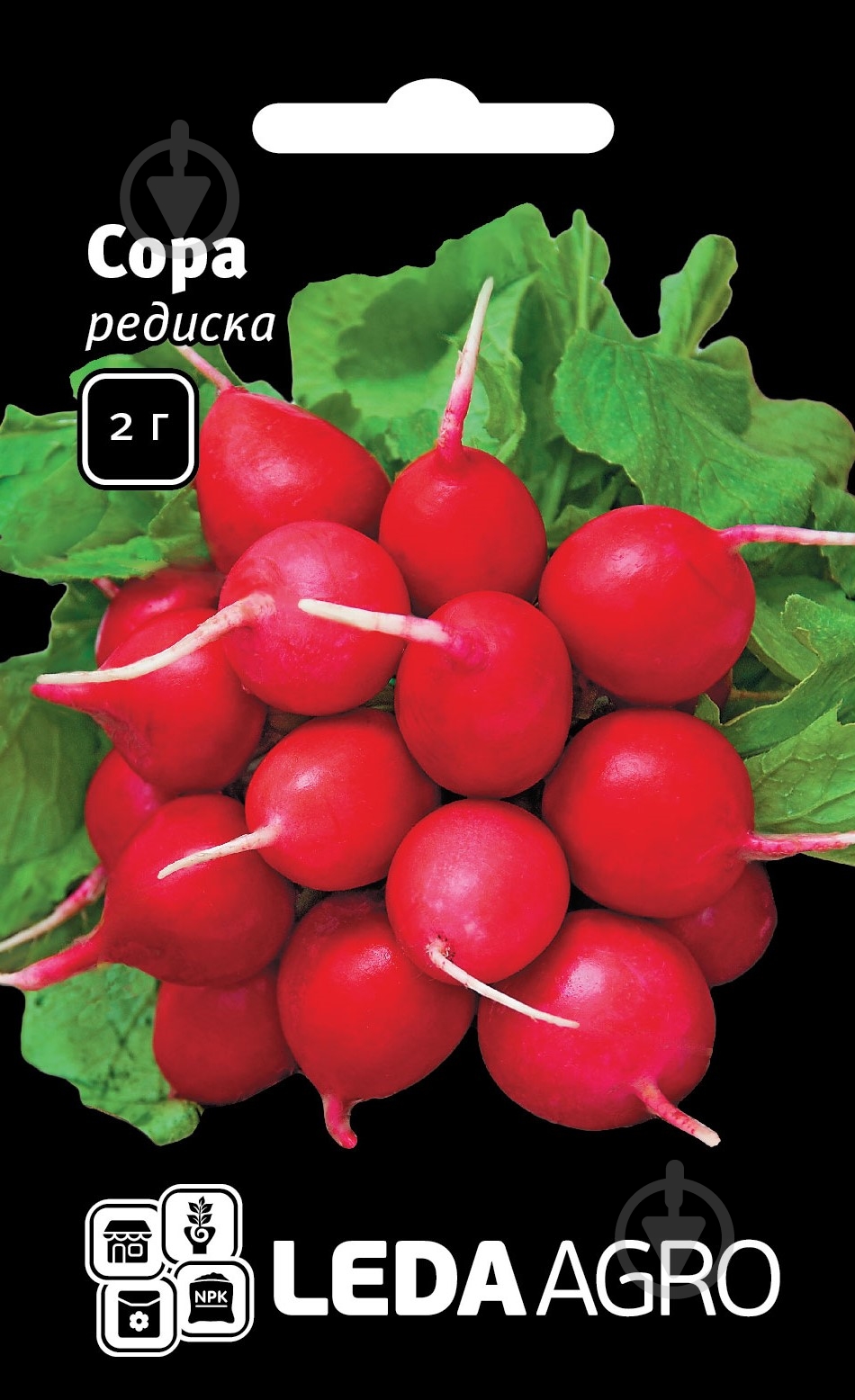 Насіння редиска Сора 2 г LedaAgro - фото 1