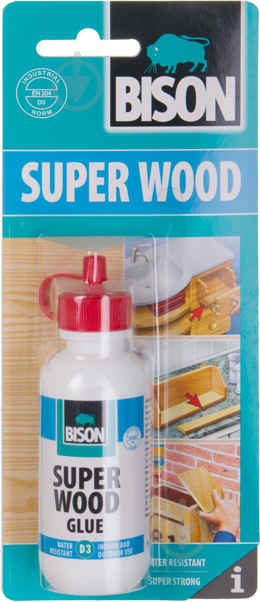 Клей для дерева Bison водостойкий 75 г - фото 1