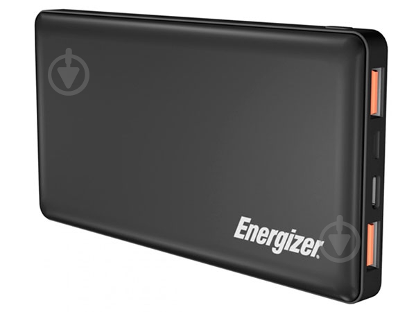 Повербанк Energizer 10000 mAh black (UE10015PQ (B)) - фото 1 Повербанк Energizer 10000 mAh black (UE10015PQ (B)) - фото 1
