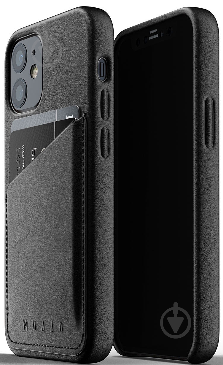 Чехол MUJJO Full Leather Wallet для Apple iPhone 12 Mini (MUJJO-CL-014-BK) black - фото 3