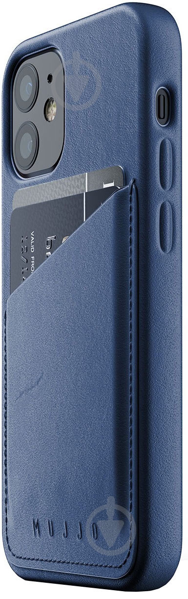 Чохол MUJJO Full Leather Wallet для Apple iPhone 12 Mini (MUJJO-CL-014-BL) monaco blue - фото 1