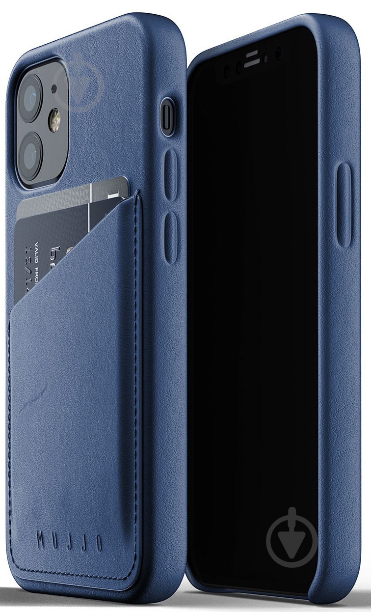 Чохол MUJJO Full Leather Wallet для Apple iPhone 12 Mini (MUJJO-CL-014-BL) monaco blue - фото 3