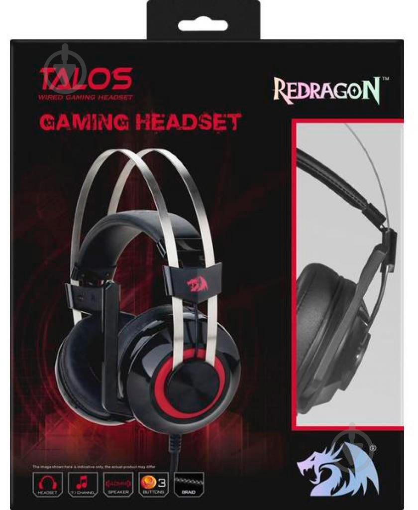 Гарнитура Redragon Talos Black-Red - фото 9