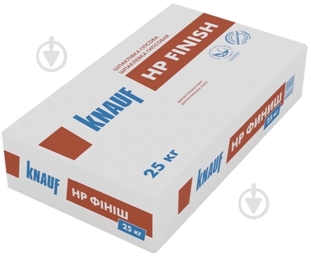 Шпаклівка Knauf НР FINISH 25 кг (гіпсова для стін і стель) - фото 1