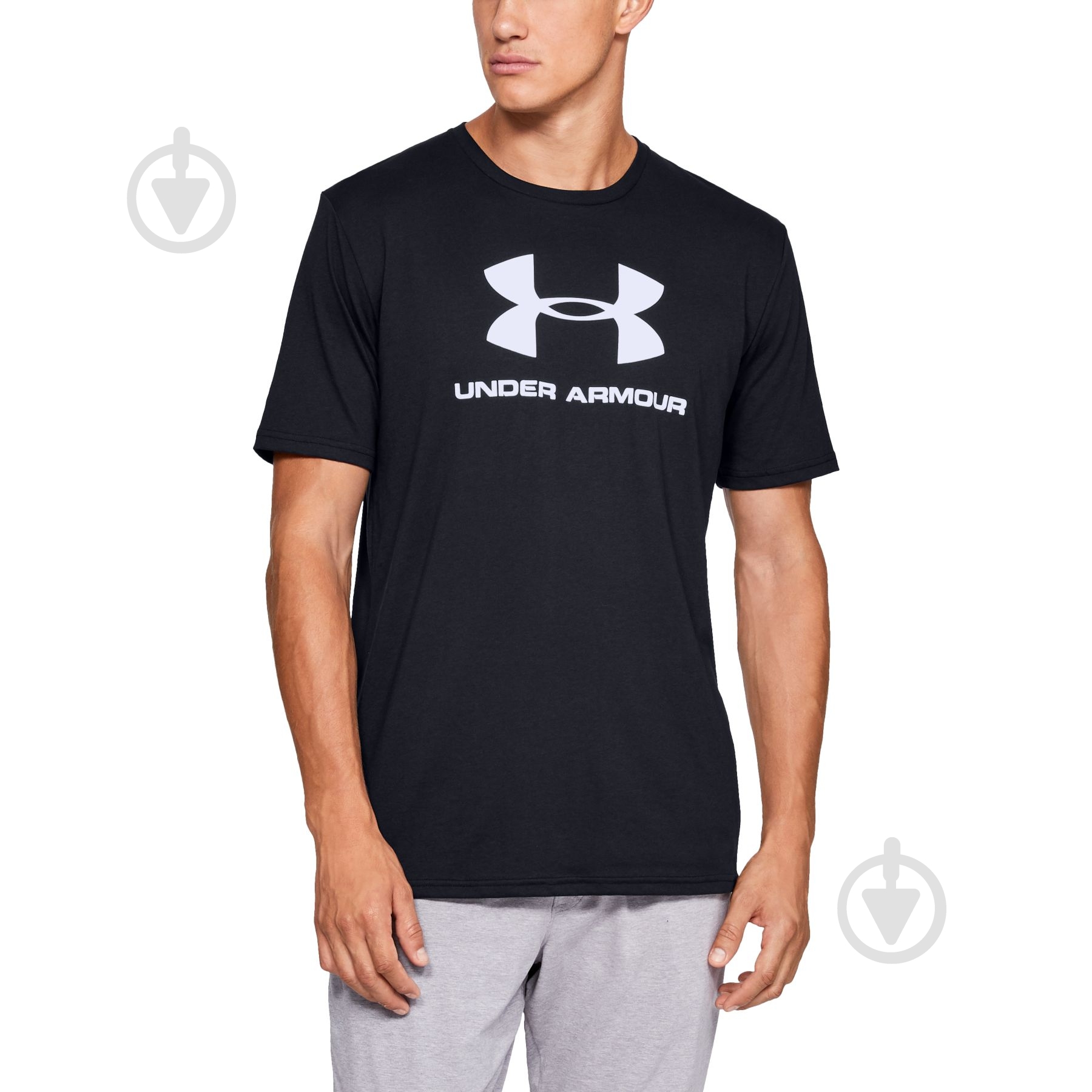 Футболка Under Armour SPORTSTYLE LOGO SS 1329590-001 р.L чорний - фото 1