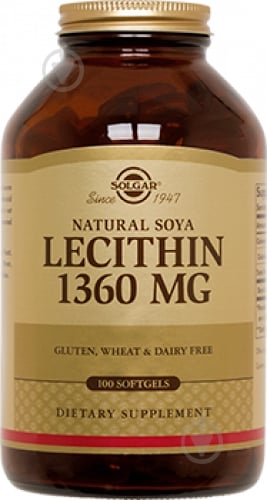 Лецитин соевый натуральный 100 шт. капсулы - фото 1 Лецитин соевый натуральный 100 шт. капсулы - фото 1