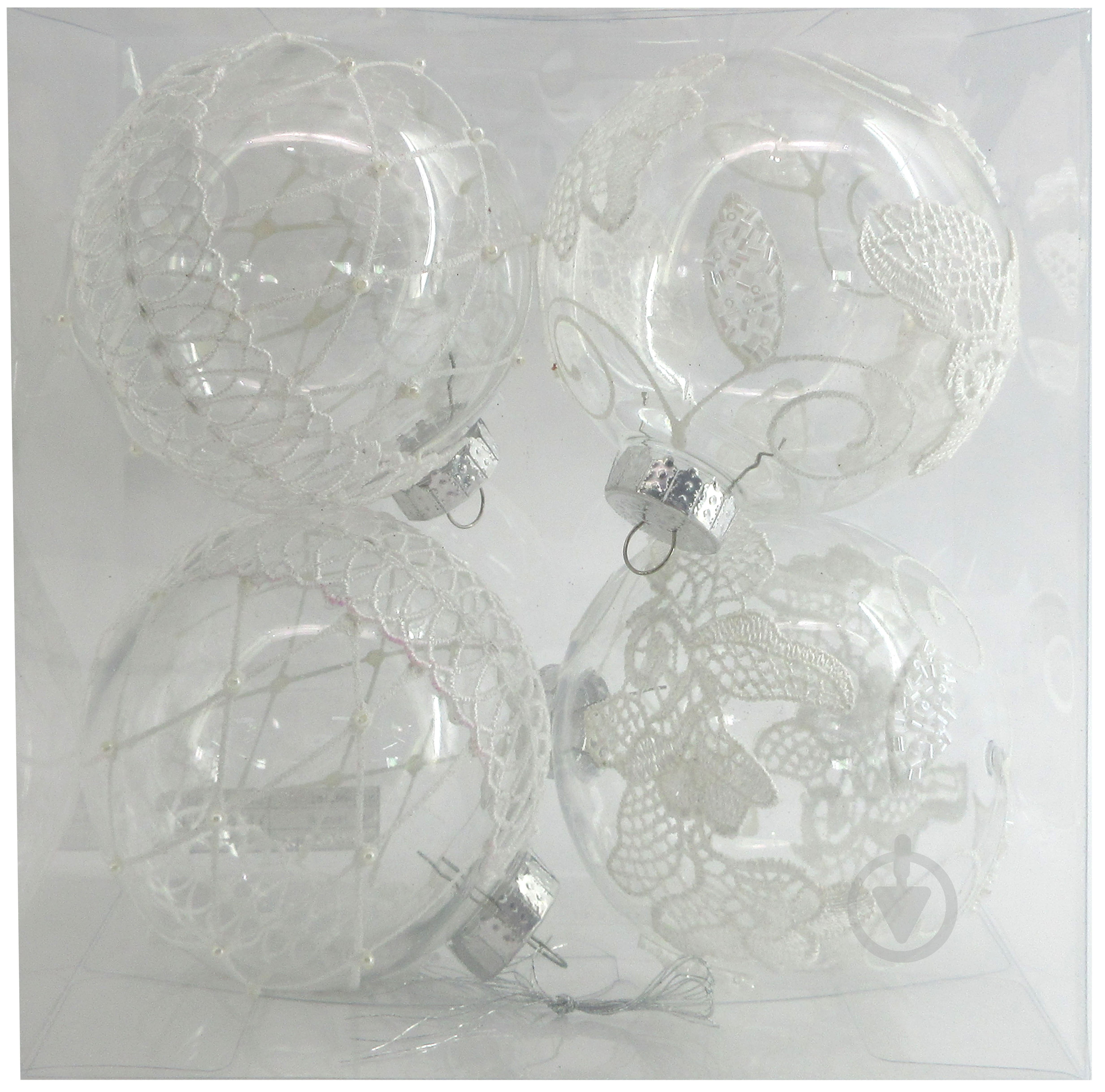 Набор шаров ажурный YE25B350-41 d 10 мм 4 шт./уп. - фото 1 Набор шаров ажурный YE25B350-41 d 10 мм 4 шт./уп. - фото 1