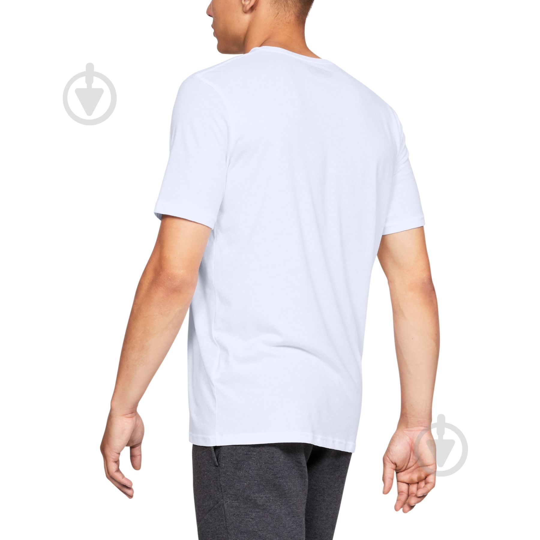 Футболка Under Armour UA SPORTSTYLE LOGO SS 1329590-100 р.S білий - фото 2