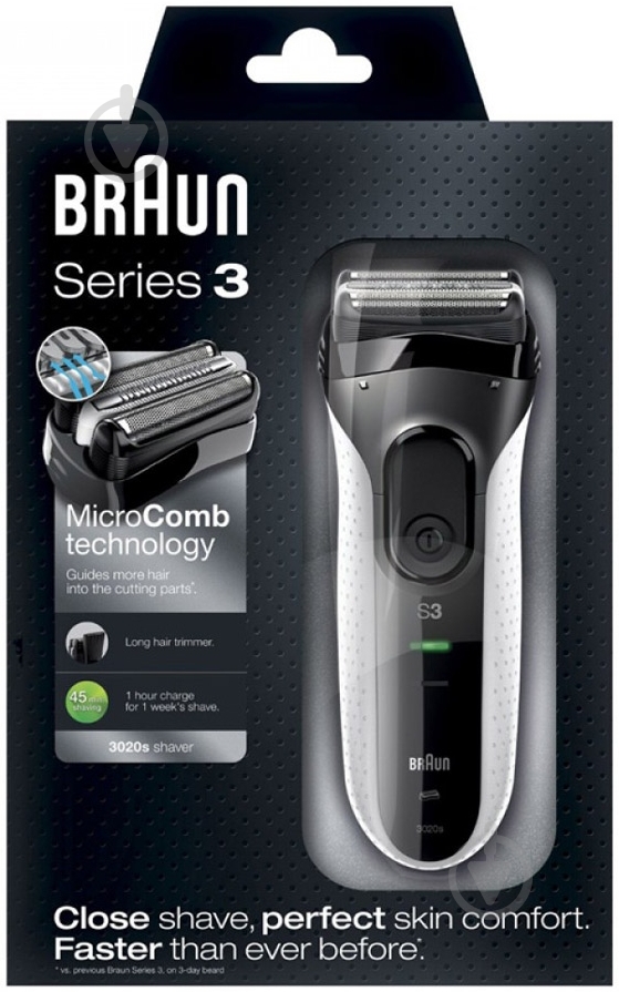 Электробритва Braun Series 3020 BL/WH - фото 5 Электробритва Braun Series 3020 BL/WH - фото 5