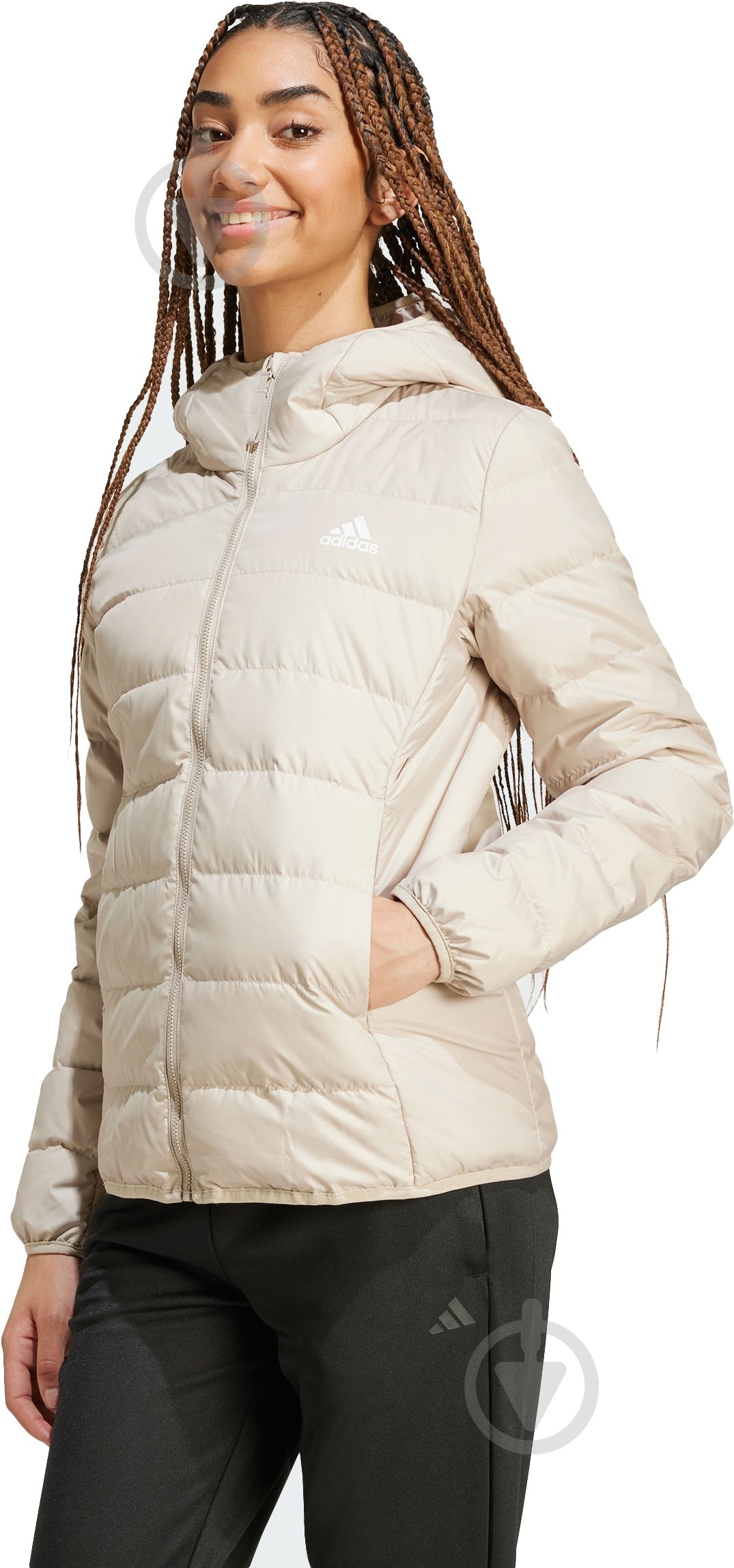 Пуховик жіночий зимовий Adidas W ESS L D HO J IX8930 р.L рожевий - фото 1 Пуховик жіночий зимовий Adidas W ESS L D HO J IX8930 р.L рожевий - фото 1