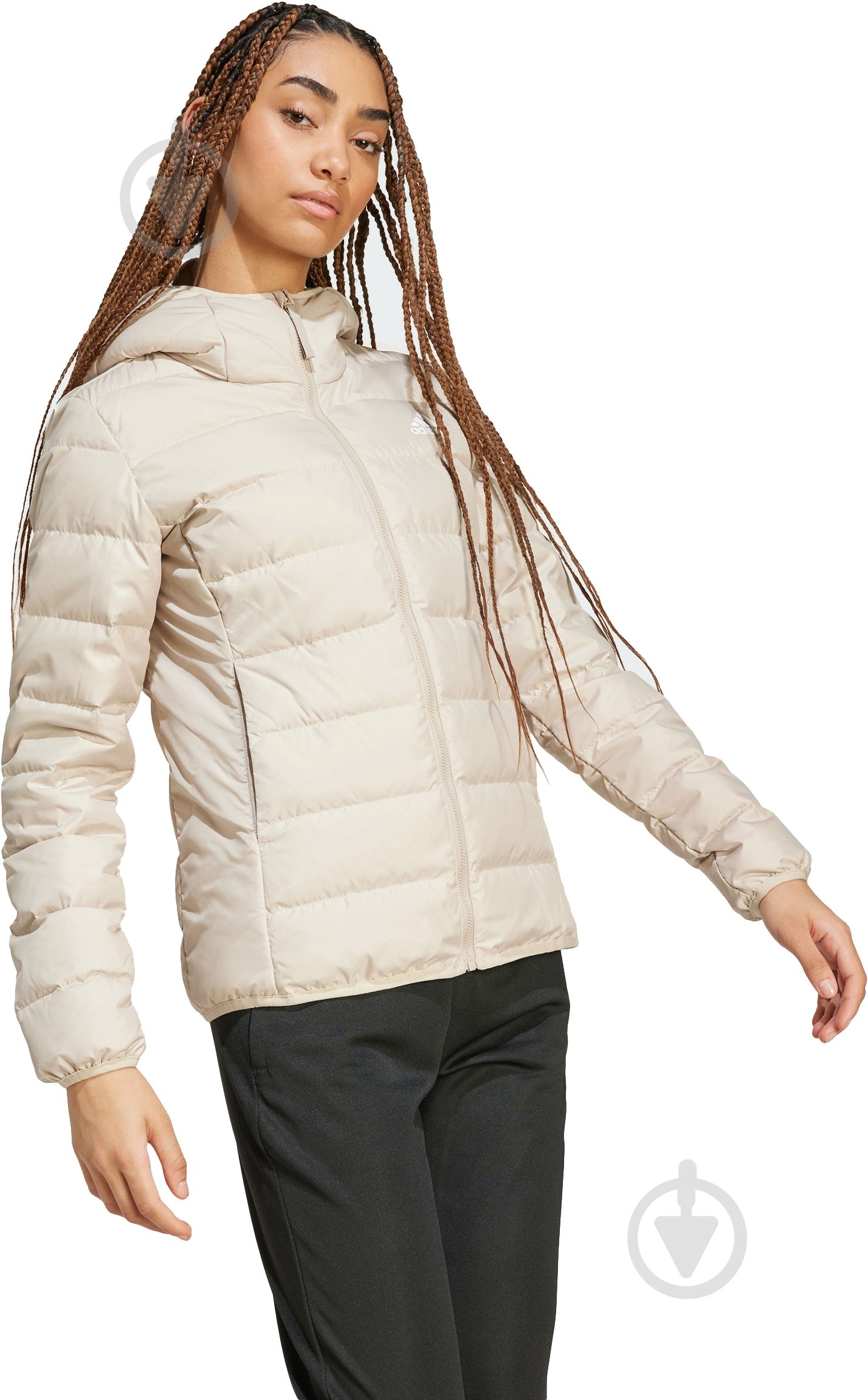 Пуховик жіночий зимовий Adidas W ESS L D HO J IX8930 р.L рожевий - фото 5 Пуховик жіночий зимовий Adidas W ESS L D HO J IX8930 р.L рожевий - фото 5