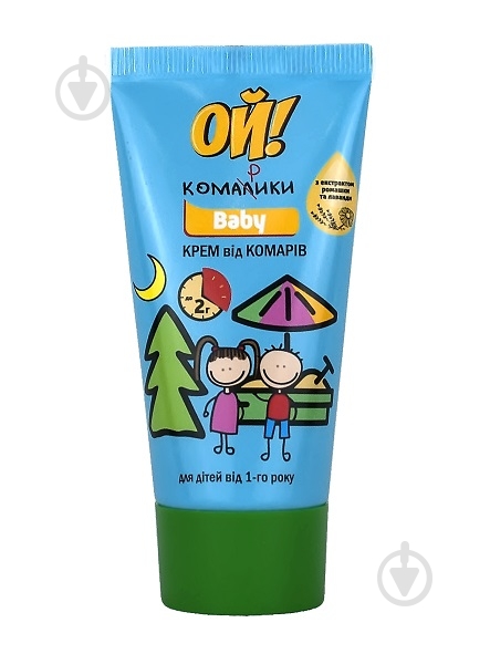 Крем от комаров Ой! Комарики Baby 50 мл - фото 1 Крем от комаров Ой! Комарики Baby 50 мл - фото 1