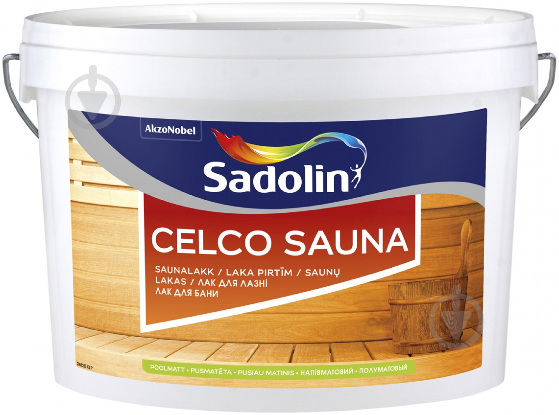 Лак для бани Celco Sauna Sadolin полумат бесцветный 2,5 л - фото 1