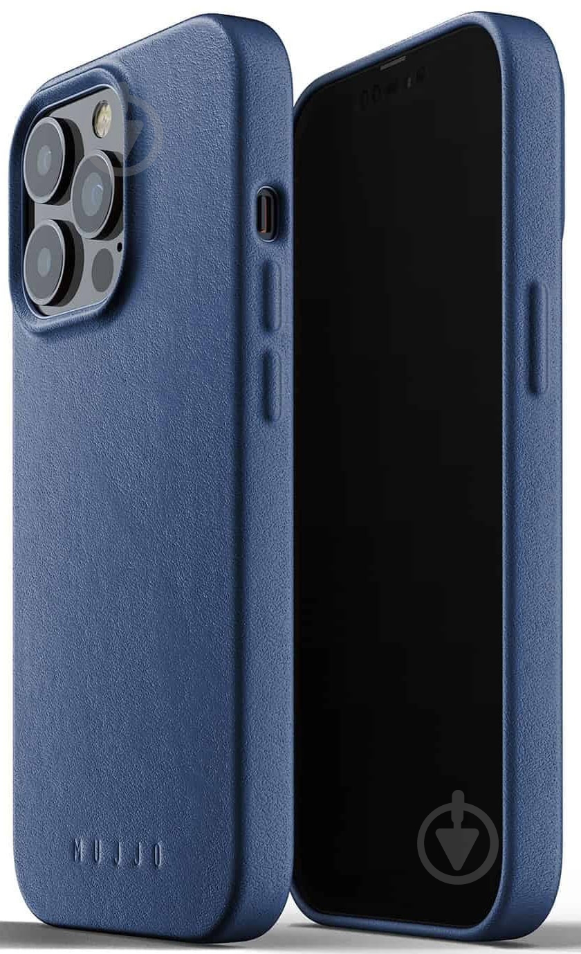 Чехол MUJJO Full Leather для Apple iPhone 13 Pro (MUJJO-CL-015-BL) monaco blue - фото 3