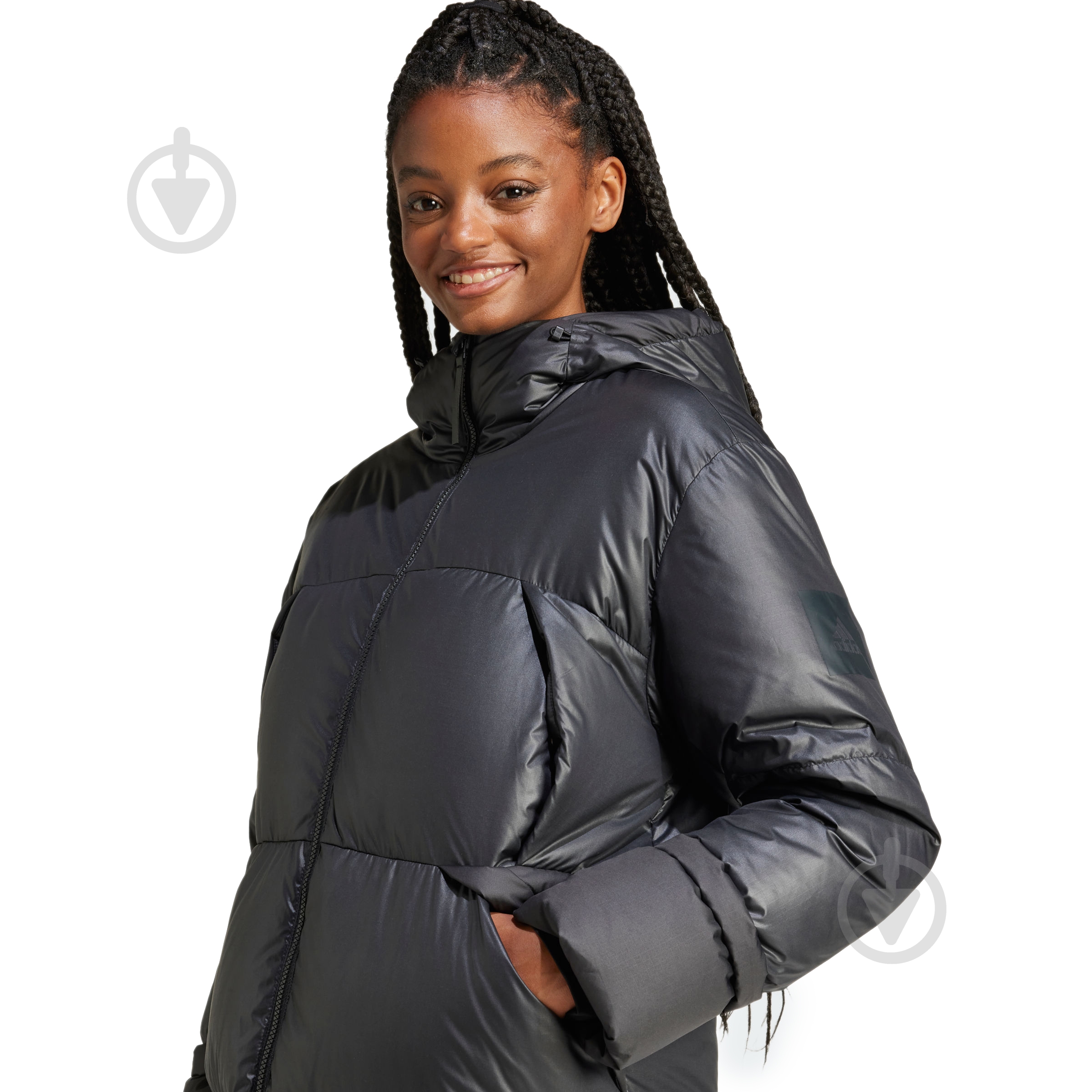 ᐉ Куртка-парка жіноча зимова Adidas W BIG BAFFLE C IV9770 р.L