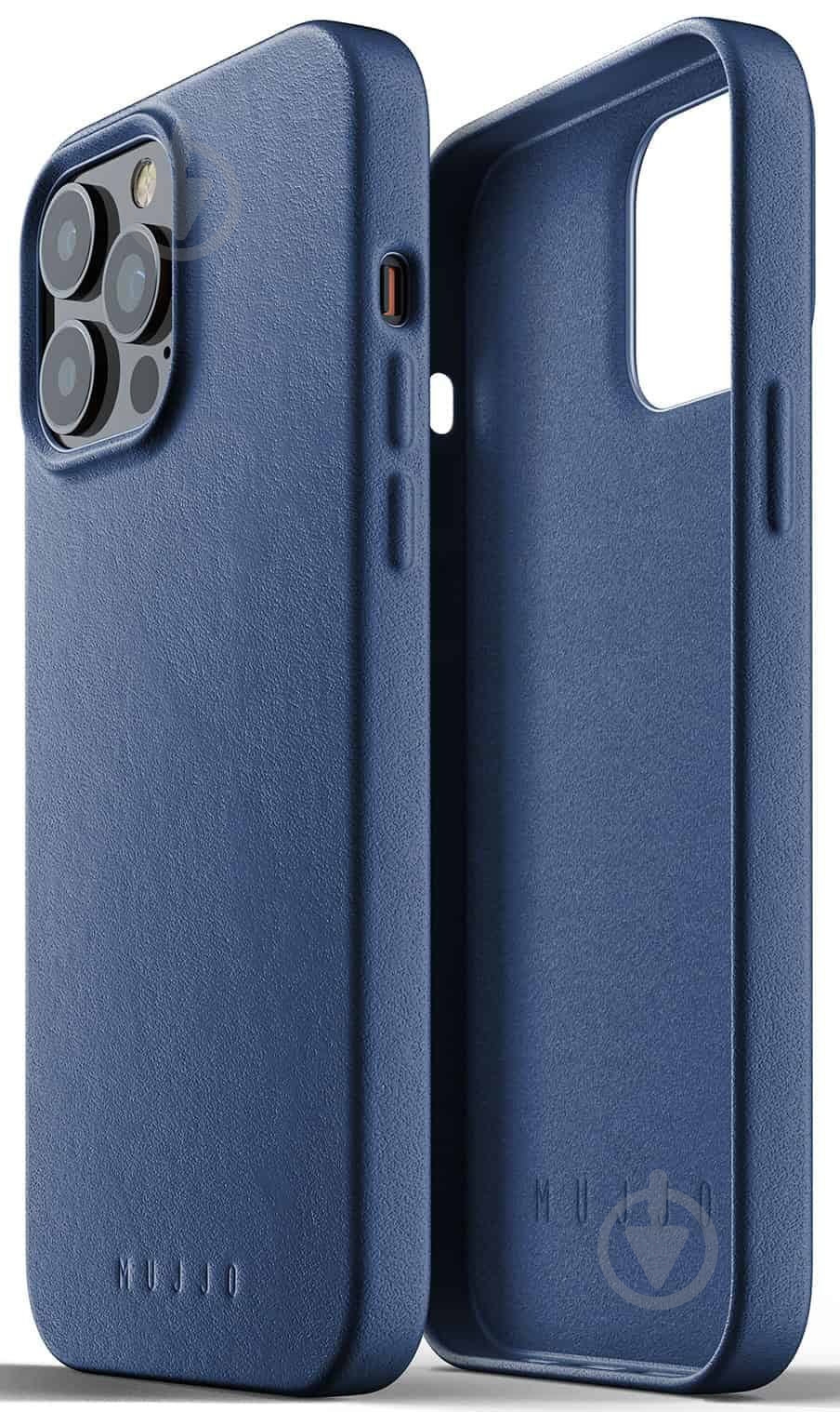 Чехол MUJJO Full Leather для Apple iPhone 13 Pro Max (MUJJO-CL-017-BL) monaco blue - фото 2