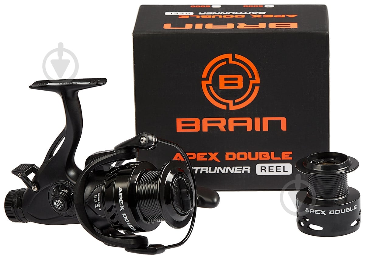 Катушка карповая Brain Apex Double 4000 Screw Handle 6+1BB 4000 - фото 1 Катушка карповая Brain Apex Double 4000 Screw Handle 6+1BB 4000 - фото 1
