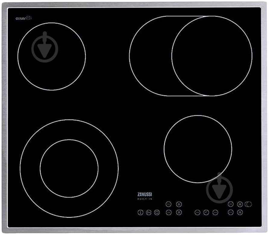 Варильна поверхня електрична Zanussi ZEV 6646 XBA - фото 1 Варильна поверхня електрична Zanussi ZEV 6646 XBA - фото 1
