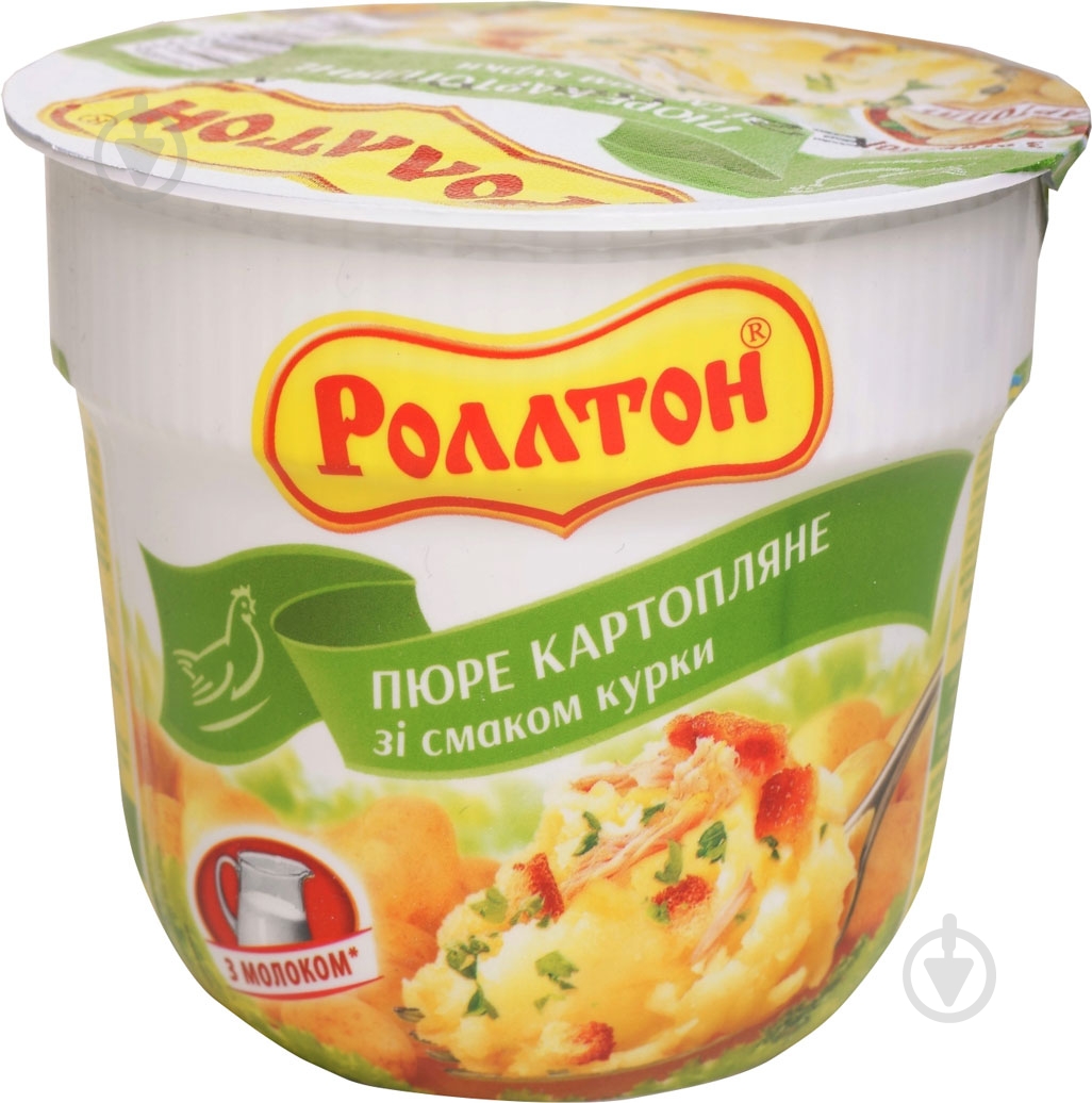 Пюре Роллтон картофельное со вкусом курицы 37 г (4820179250435) - фото 1
