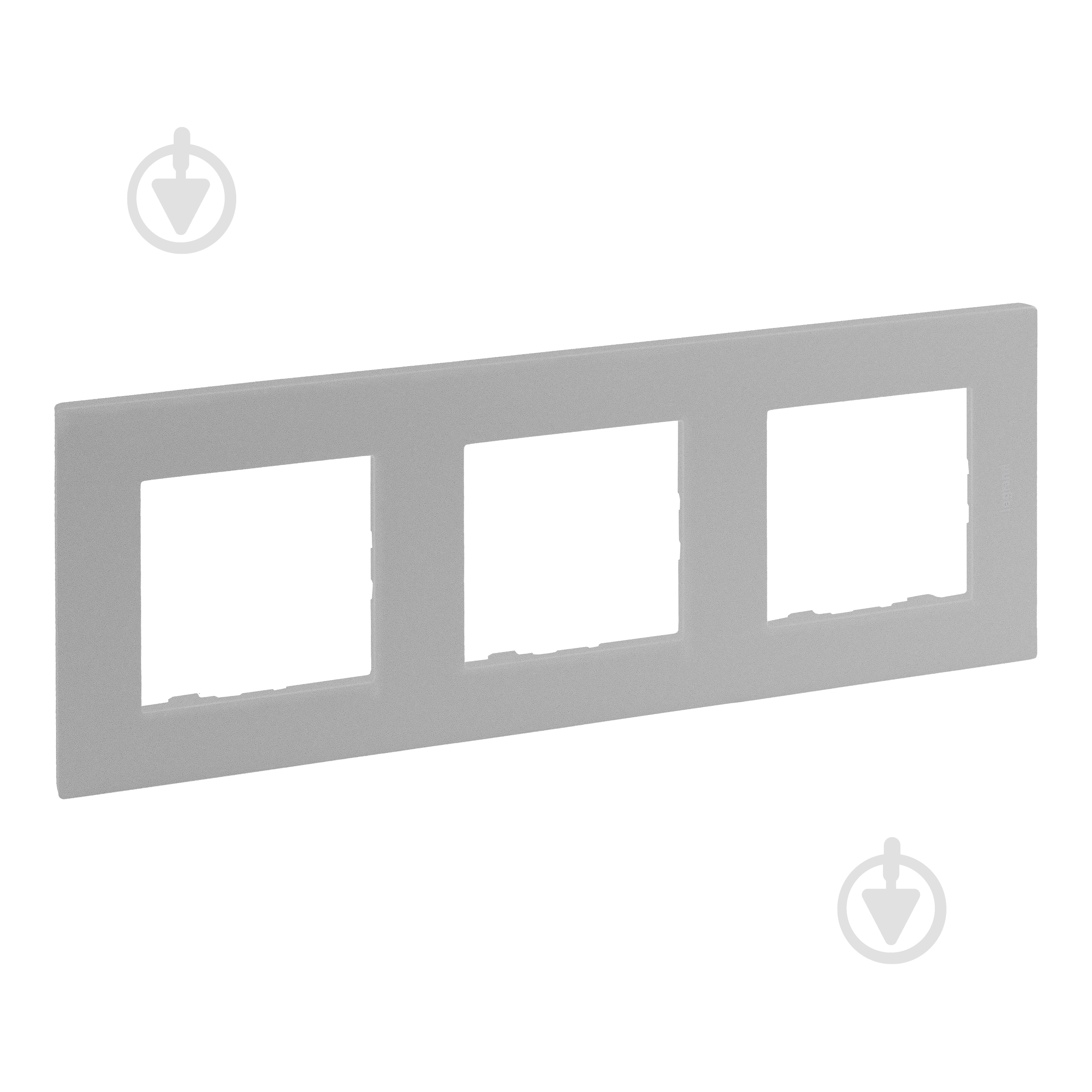 Рамка Legrand Niloe Step 863393 универсальная алюминий - фото 1