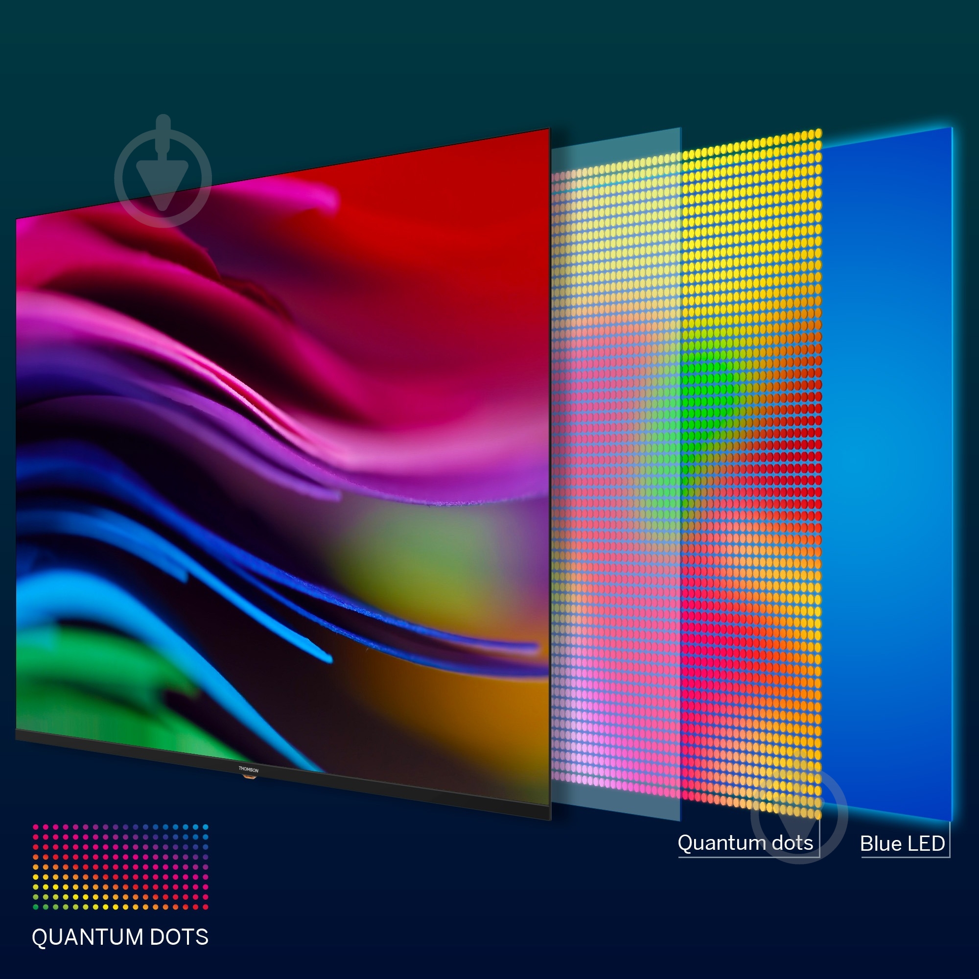 Телевизор Thomson 50QG4S14 Google TV 50" QLED Side Feet - фото 13