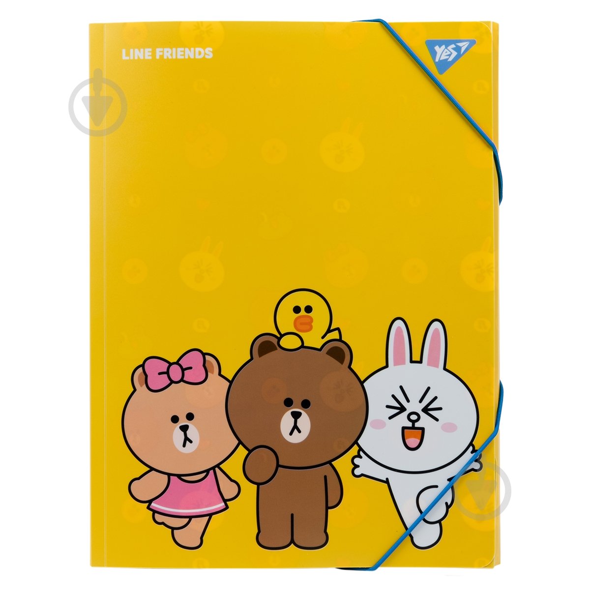 Папка на резинке A4 Line Friends YES - фото 1