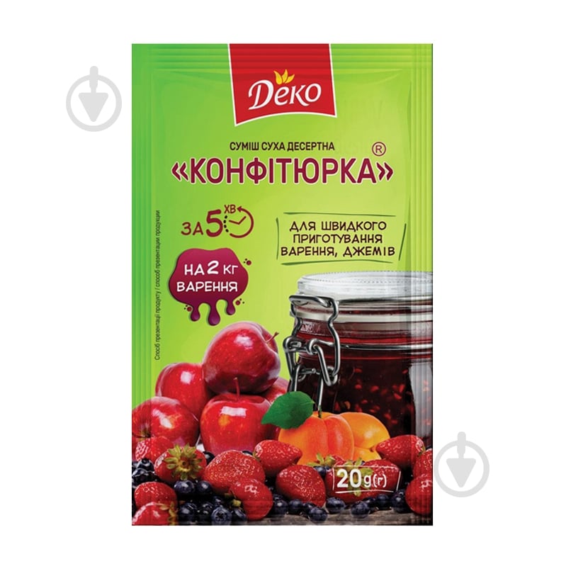 Смесь сухая десертная Деко Конфитюрка 20 г - фото 1 Смесь сухая десертная Деко Конфитюрка 20 г - фото 1