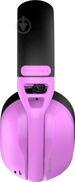 Наушники Hator Hyperpunk 3 Wireless violet (ESH19) - фото 4 Наушники Hator Hyperpunk 3 Wireless violet (ESH19) - фото 4