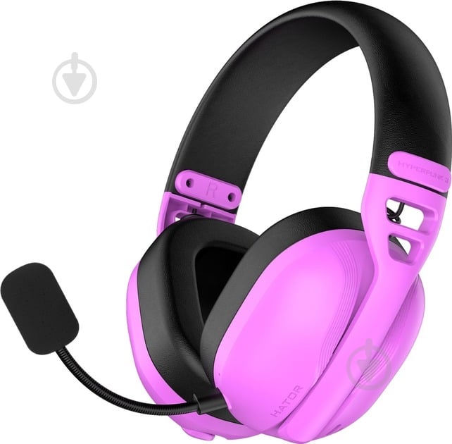 Наушники Hator Hyperpunk 3 Wireless violet (ESH19) - фото 2 Наушники Hator Hyperpunk 3 Wireless violet (ESH19) - фото 2