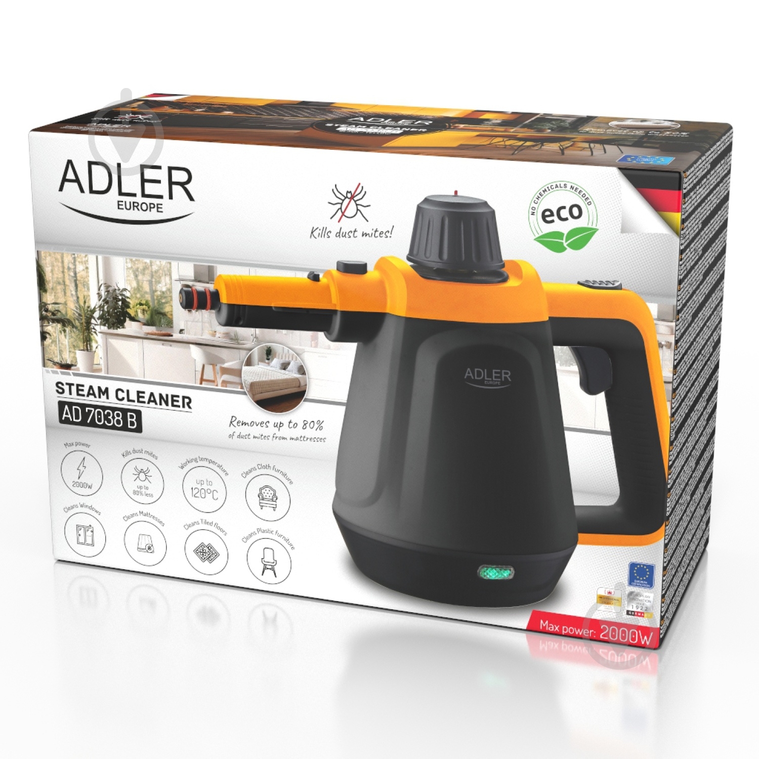 Пароочиститель Adler AD-7038BO - фото 17