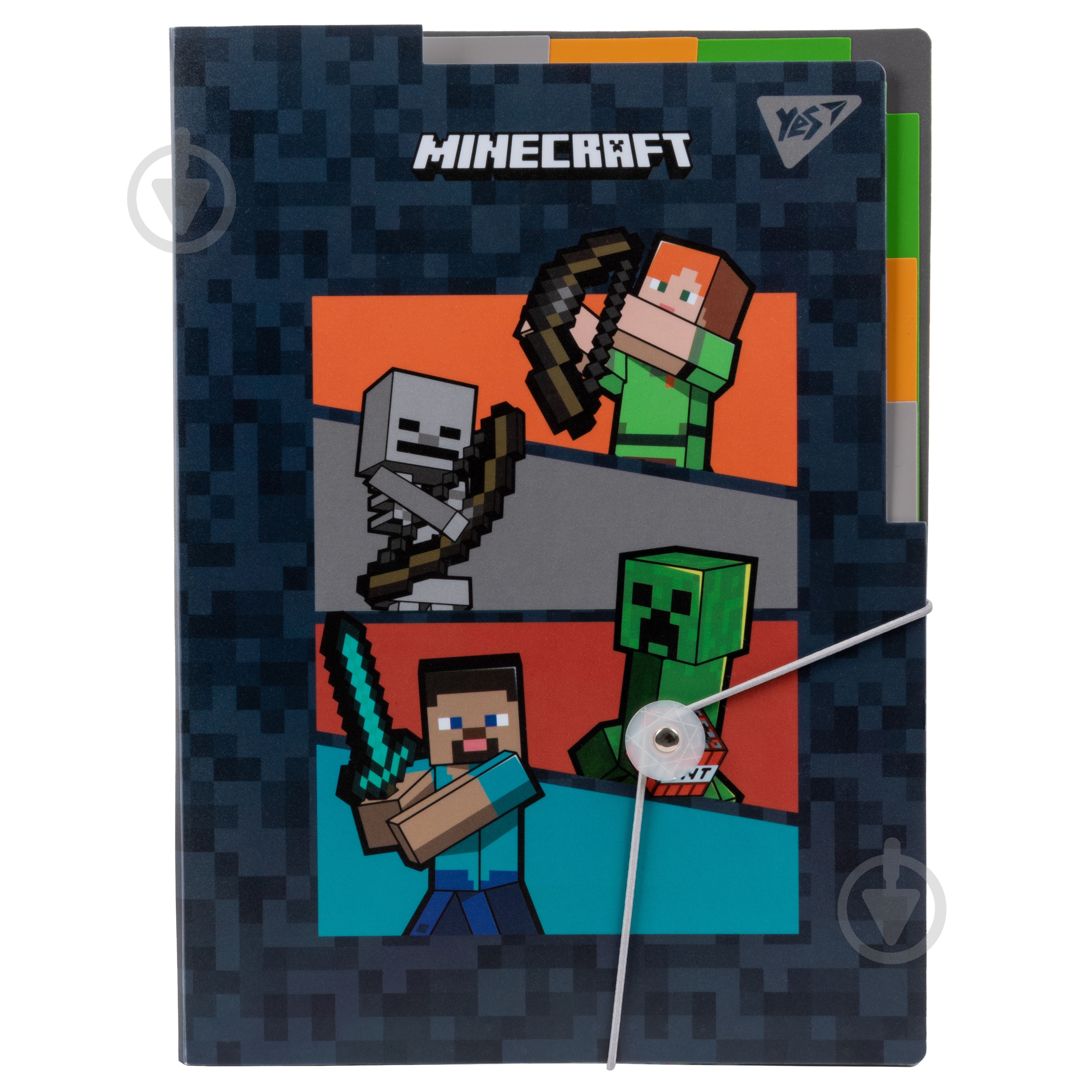 Папка А4 с 3 разделителями Minecraft YES - фото 1