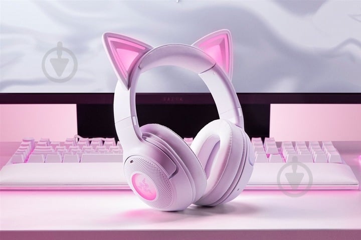Наушники Razer Kraken Kitty V2 BT white (RZ04-04860600-R3M1) - фото 7 Наушники Razer Kraken Kitty V2 BT white (RZ04-04860600-R3M1) - фото 7