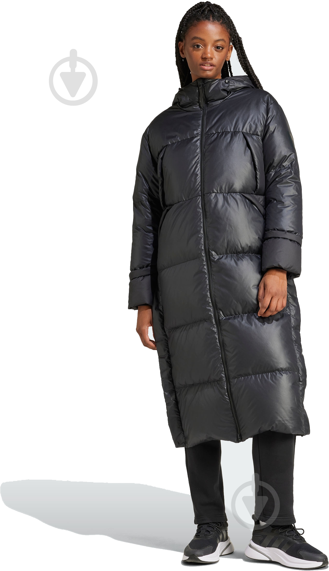 Куртка-парка жіноча зимова Adidas W BIG BAFFLE C IV9770 р.S чорна - фото 1