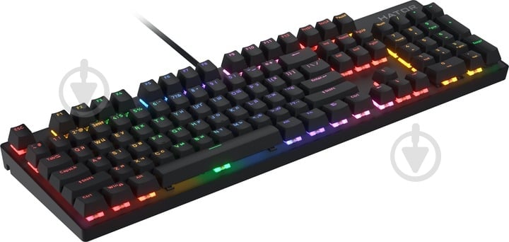 Клавіатура Hator Icefall Mecha Rainbow Hator Origin Red USB (HTK104UA) black - фото 4