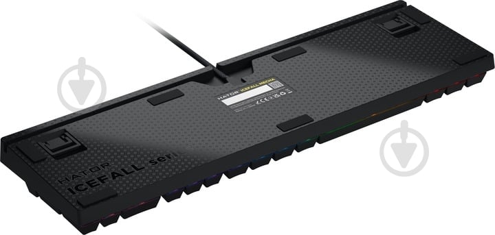 Клавіатура Hator Icefall Mecha Rainbow Hator Origin Red USB (HTK104UA) black - фото 6