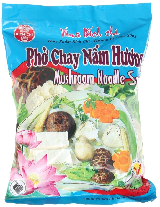 Лапша Bich-Chi рисовая со вкусом грибов 60 г - фото 1