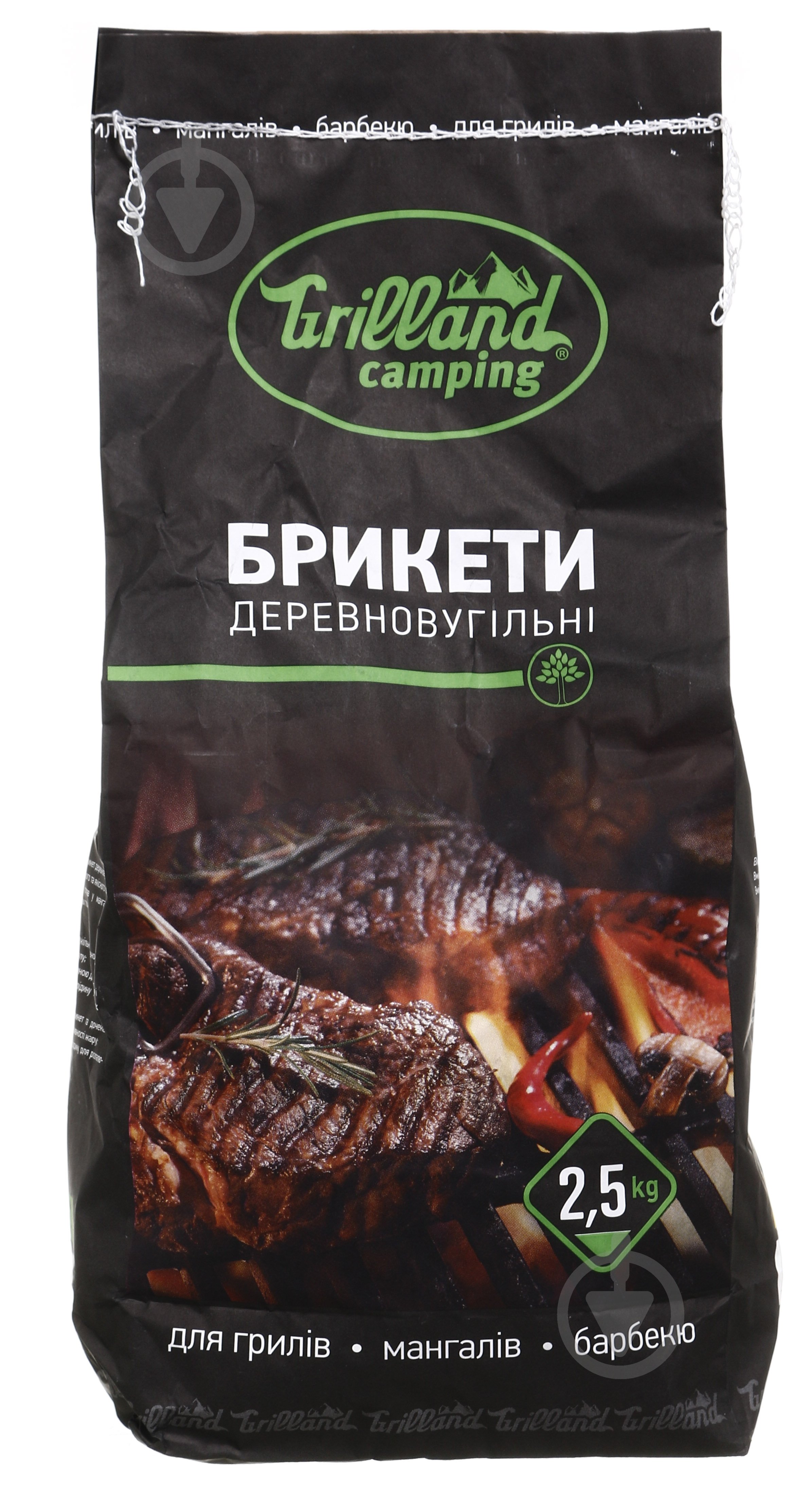 Брикети Grilland деревовугільні 2,5 кг 2211044698018 - фото 1