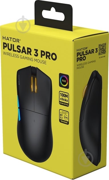 Мышка Hator Pulsar 3 PRO Wireless black (HTM640) - фото 7 Мышка Hator Pulsar 3 PRO Wireless black (HTM640) - фото 7