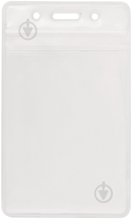 Бейдж вертикальный O45610 замок zip lock 108х70 мм Optima - фото 1