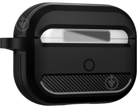 Чехол для наушников Spigen Rugged Armor black ASD00540 для Airpods Pro - фото 4