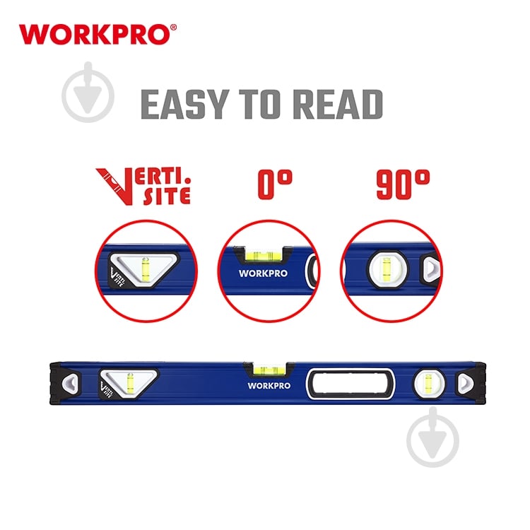 Рівень 60 см WORKPRO PRO WP262016 - фото 4