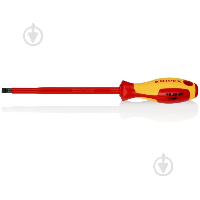 Отвертка KNIPEX для винтов с шлицевой головкой 98 20 80 - фото 1 Отвертка KNIPEX для винтов с шлицевой головкой 98 20 80 - фото 1