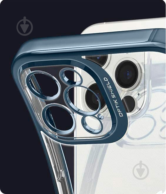Чохол Spigen Optik Crystal для Apple iPhone 12 / Apple iPhone 12 Pro (ACS02753) chrome pacific - фото 7
