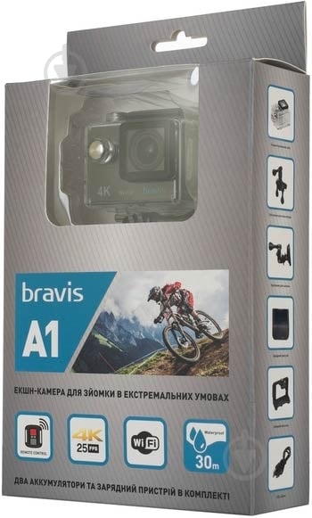 Экшн-камера Bravis A1 black (BRAVISA1b) - фото 15