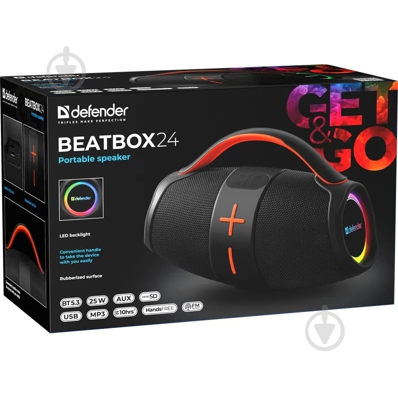 Акустическая система Defender Beatbox 24 1.0 black - фото 8