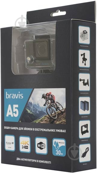 Экшн-камера Bravis A5 black (BRAVISA5b) - фото 13