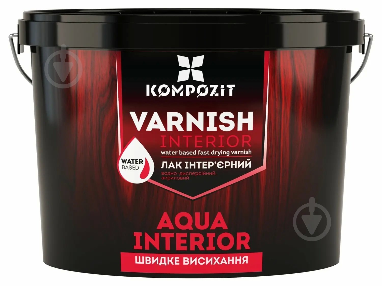 Лак интерьерный Aqua Interior Kompozit шелковистый мат 0,75 л - фото 1