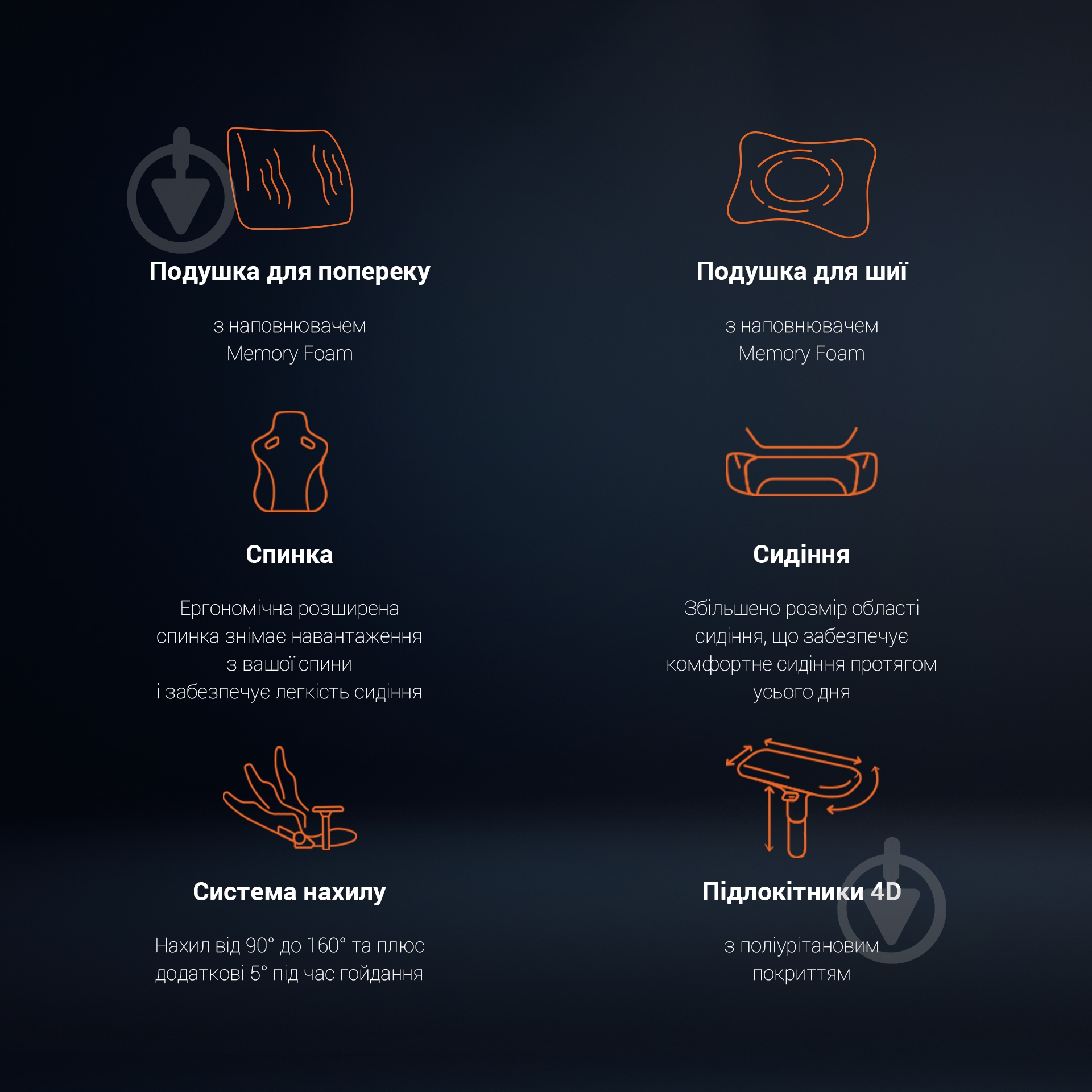 Кресло игровое GamePro GC715DG серый - фото 22 Кресло игровое GamePro GC715DG серый - фото 22